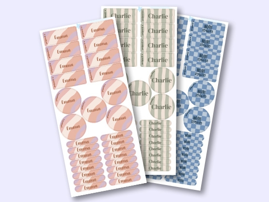 Pack d'Étiquettes Autocollantes pour Objets Tendance