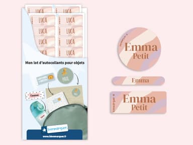 Pack d'Étiquettes Autocollantes pour Objets Tendance