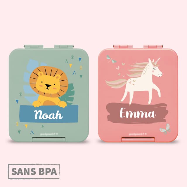 Pack Duo Lunch Box Enfant Personnalisée