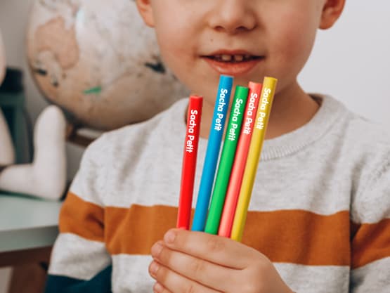Crayons de couleur personnalisés