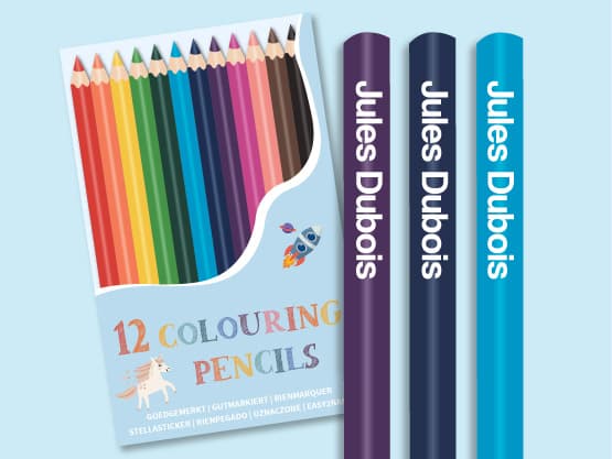 Crayons de couleur personnalisés