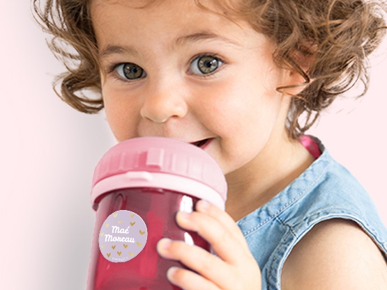 Étiquettes Autocollantes Rondes – Design Doré