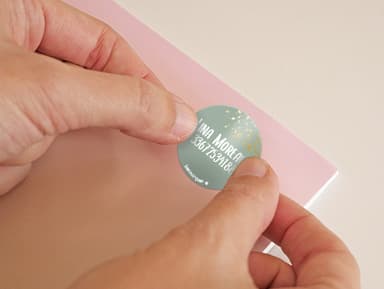 Étiquettes Autocollantes Rondes – Design Doré