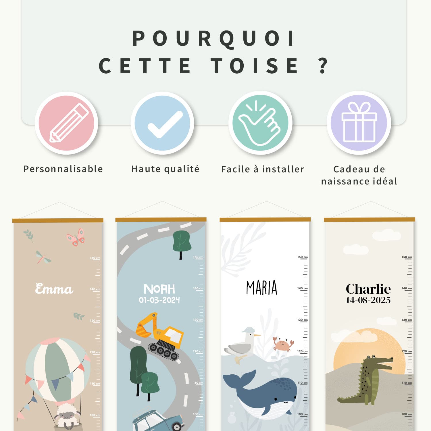 Toise personnalisée