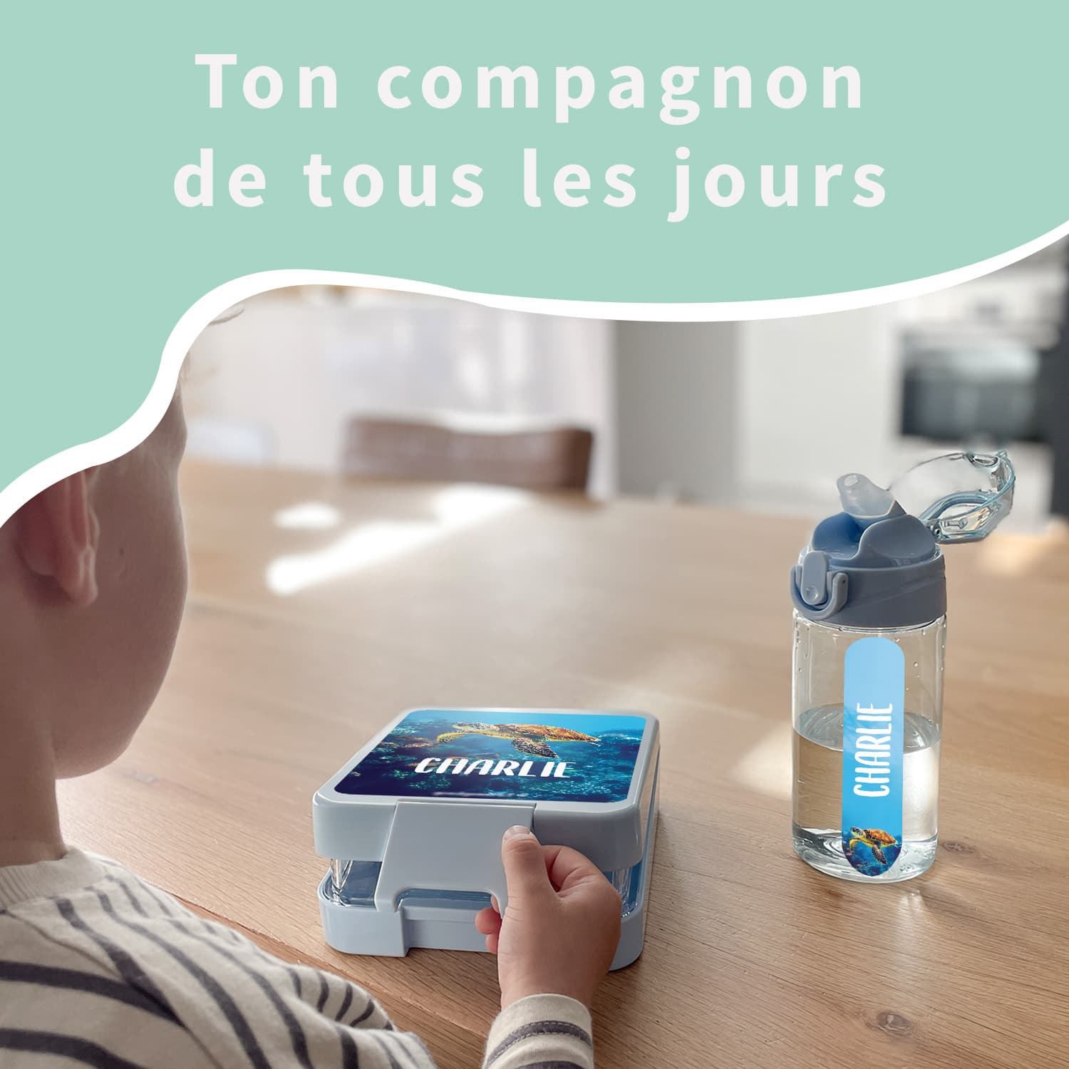 Boîte à Goûter Personnalisée au motif réaliste