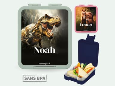 Boîte à Goûter Personnalisée au motif réaliste