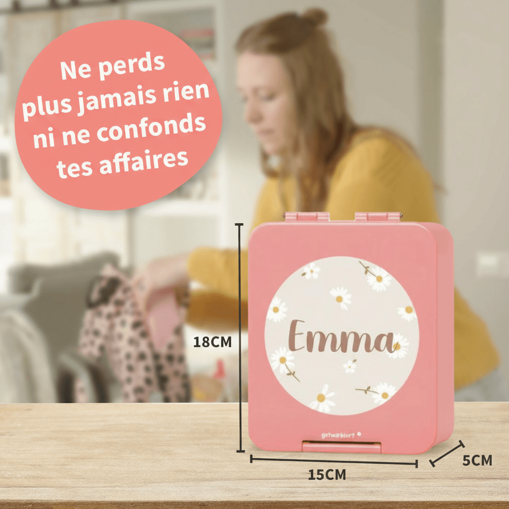 Boîte à Goûter Personnalisée Tendance