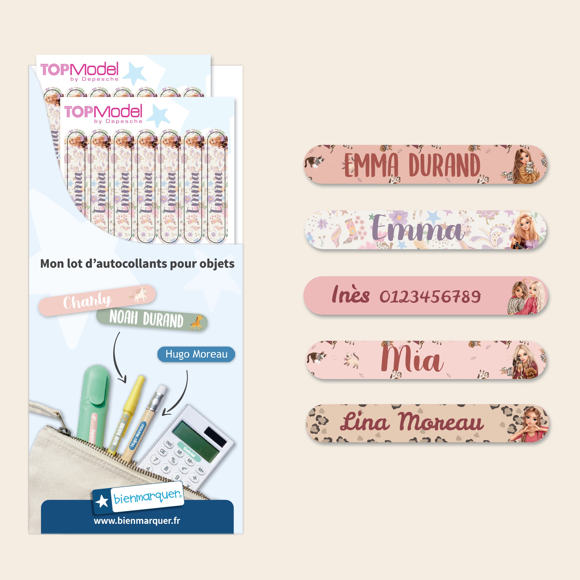 Mini Autocollants - TOPModel