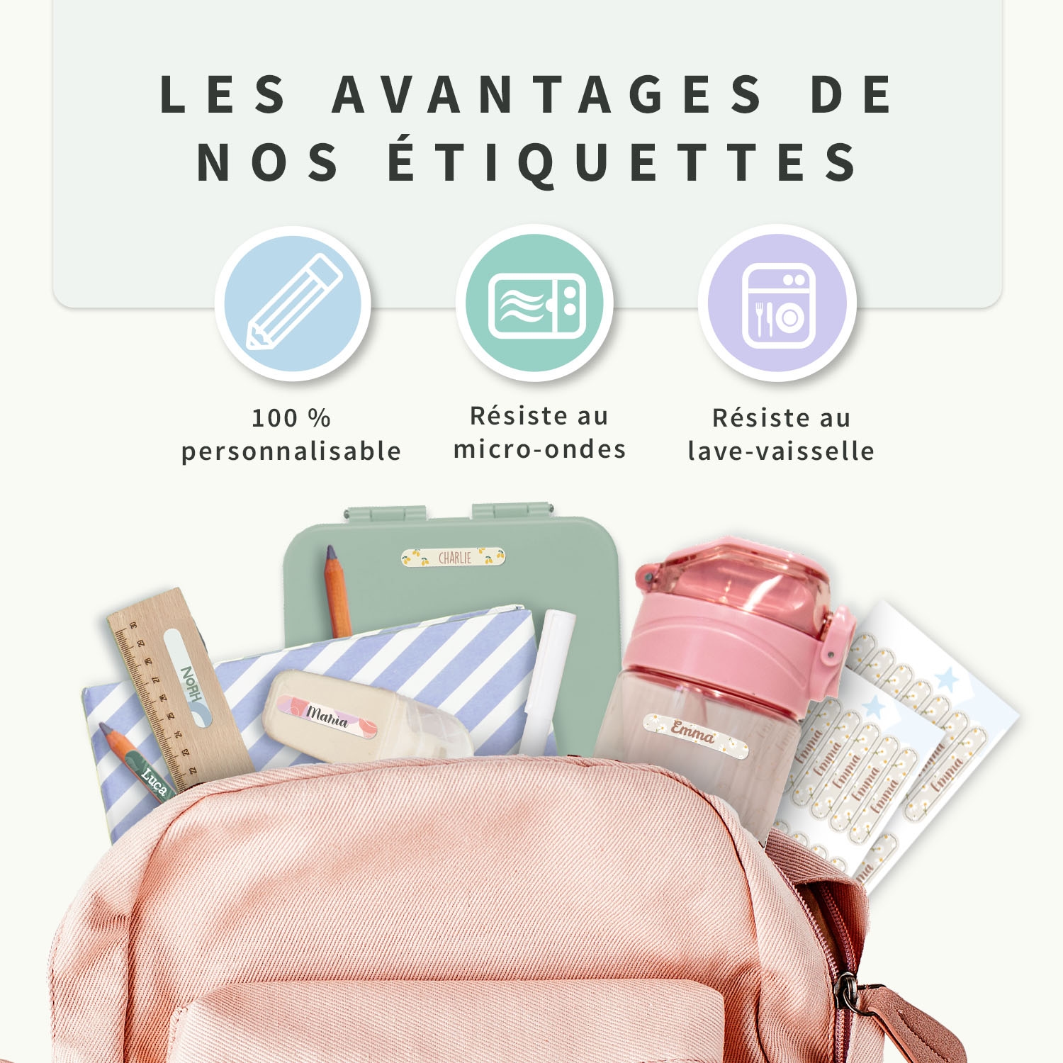 Mini Autocollants Objets Tendance