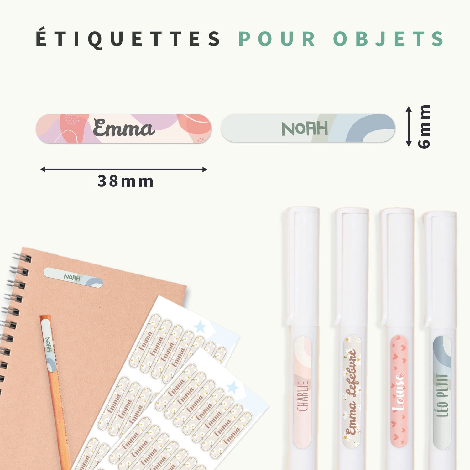Mini Autocollants Objets Tendance
