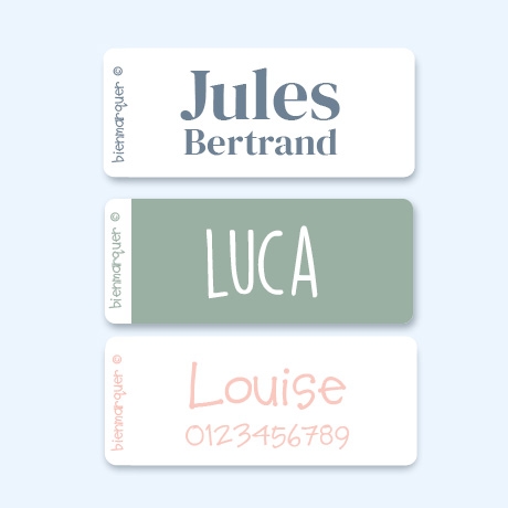 Étiquettes Vêtements Autocollantes Unies