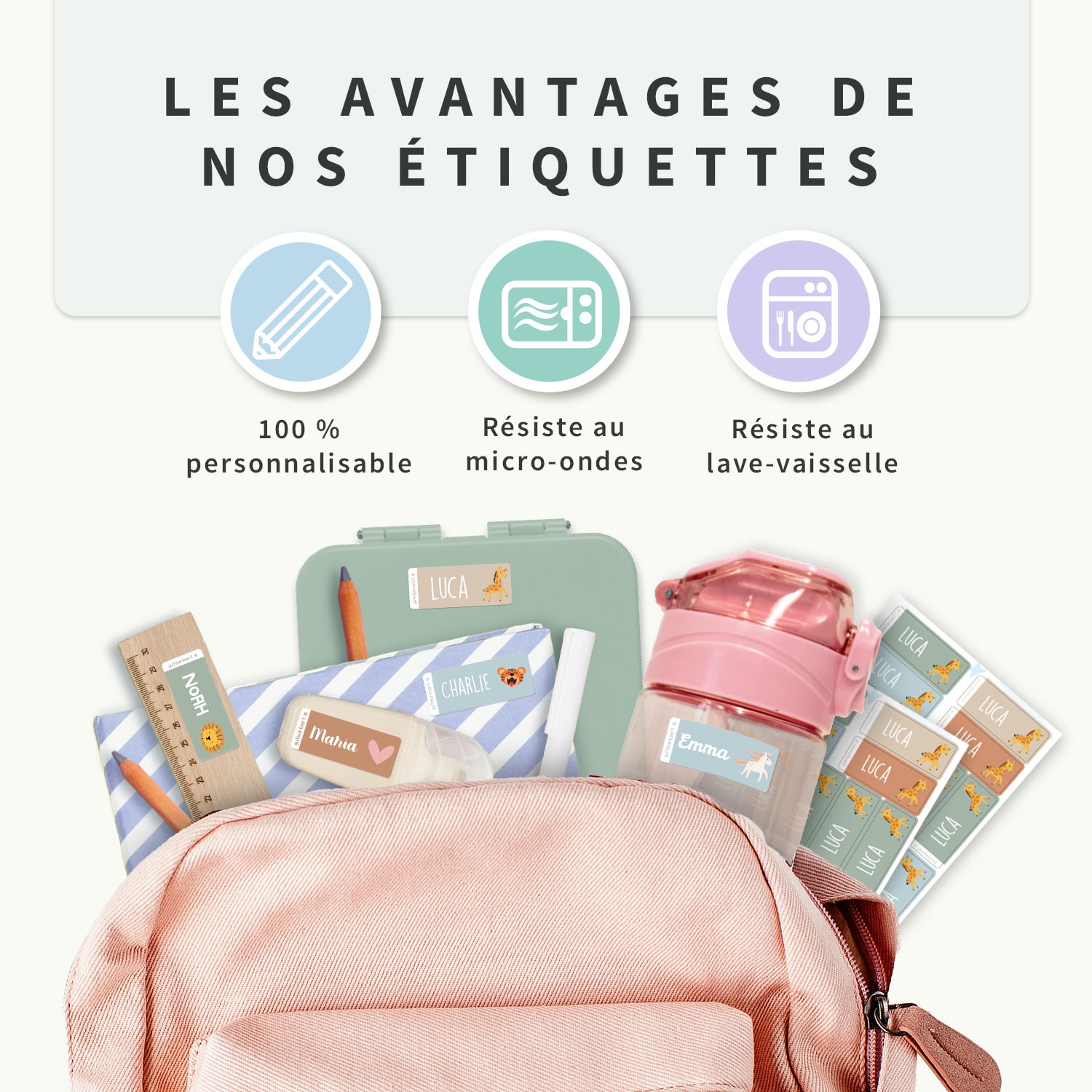 Petites Étiquettes Autocollantes à Thème