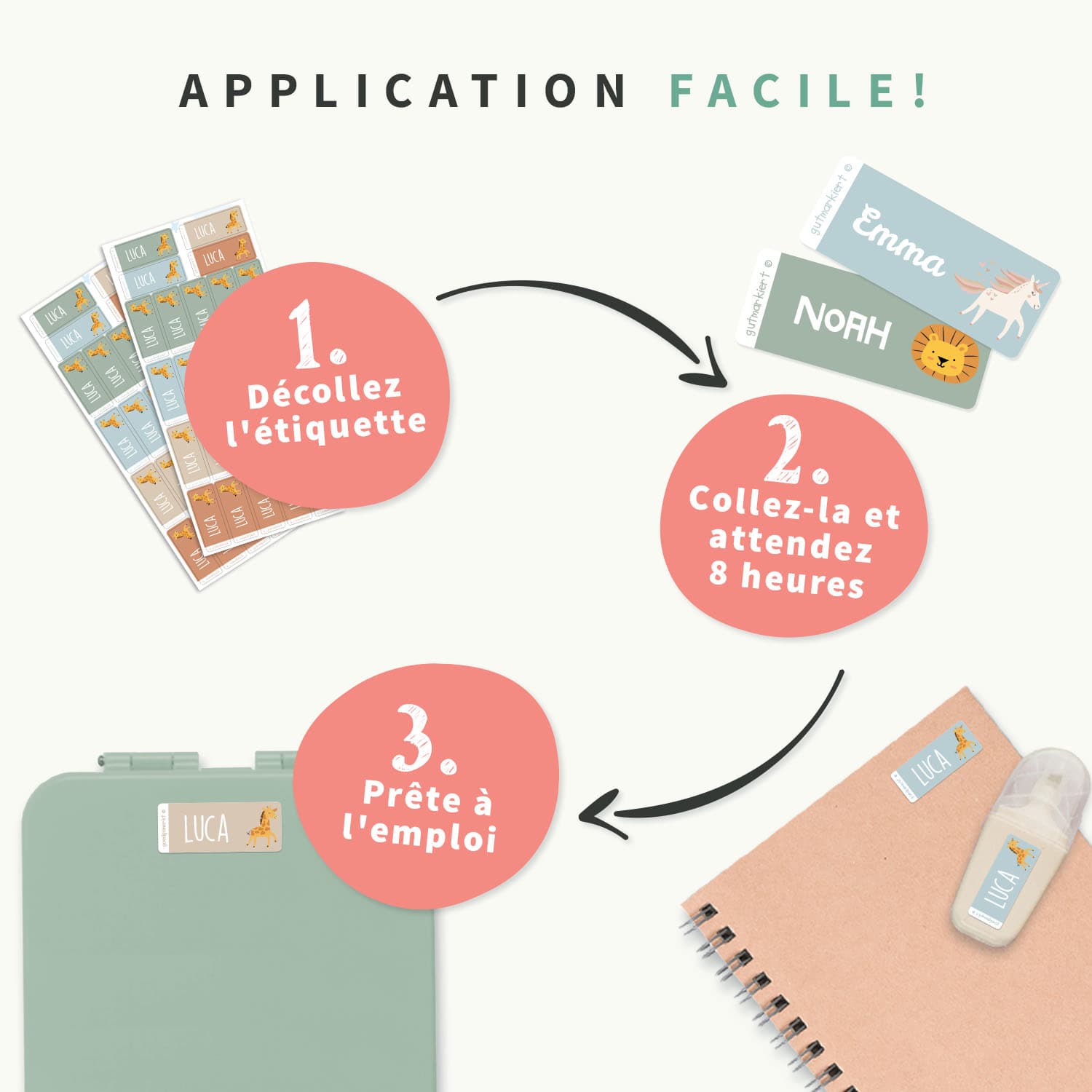 Petites Étiquettes Autocollantes à Thème