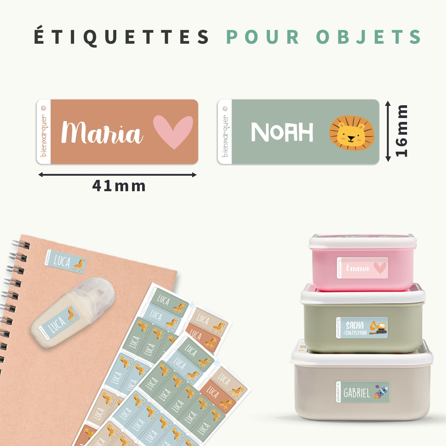 Petites Étiquettes Autocollantes à Thème