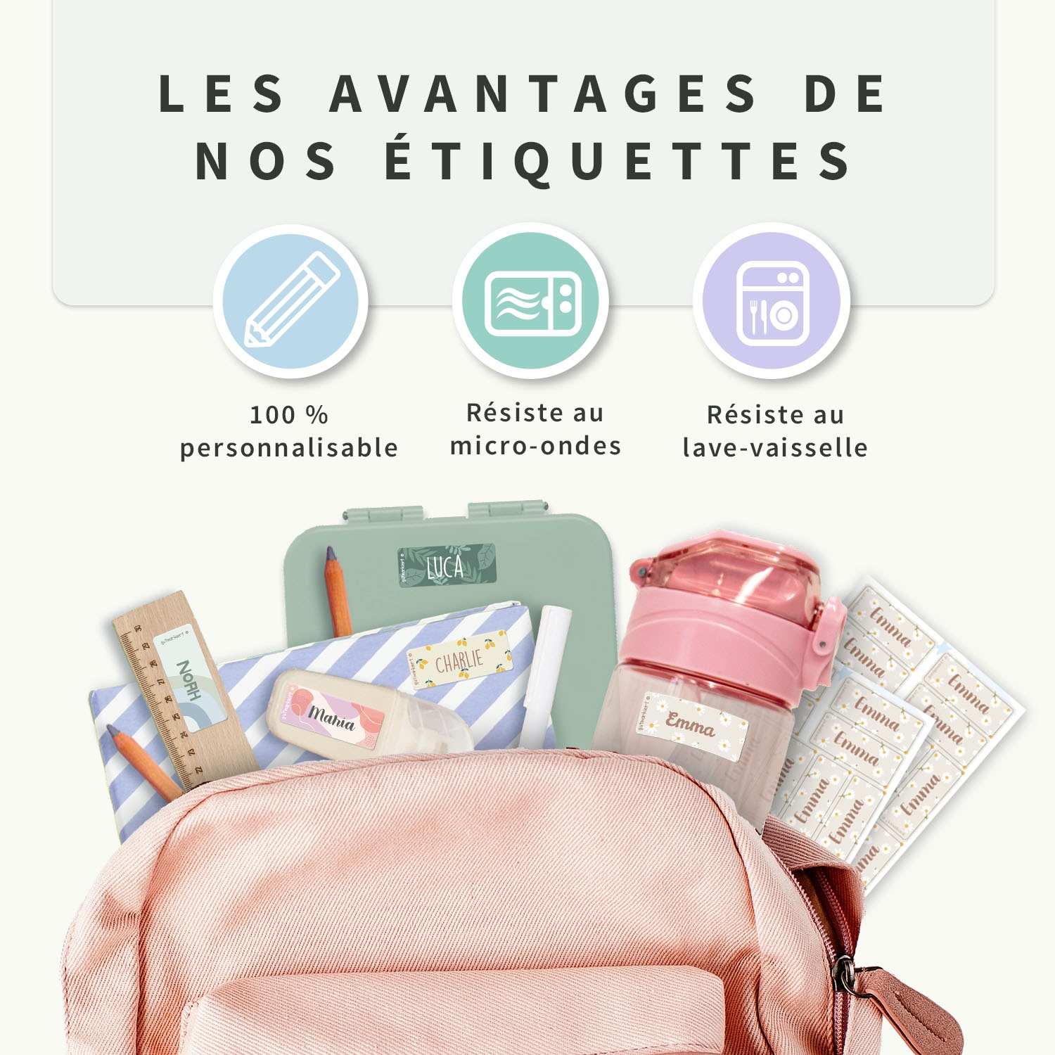 Petites Étiquettes Autocollantes Tendance