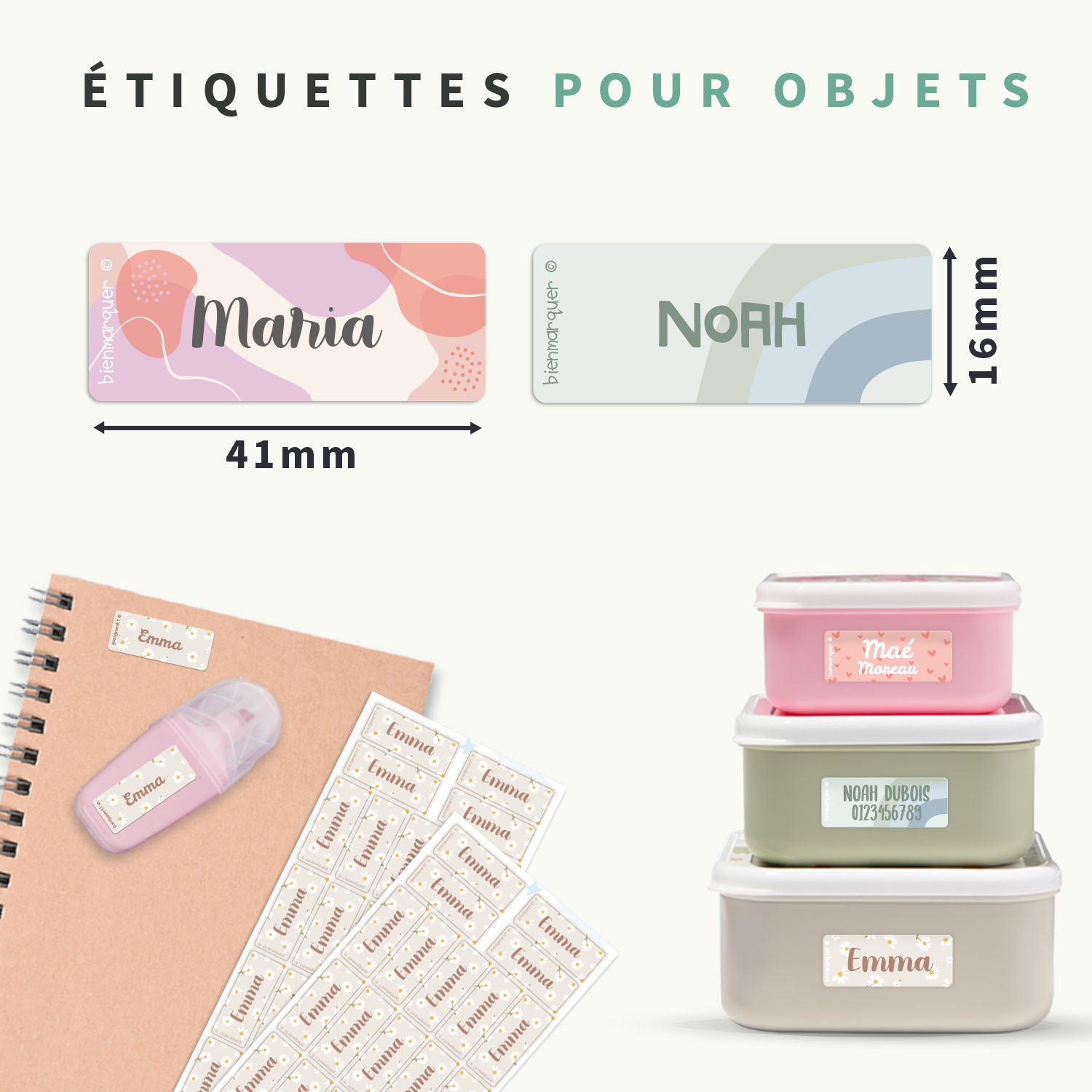 Petites Étiquettes Autocollantes Tendance
