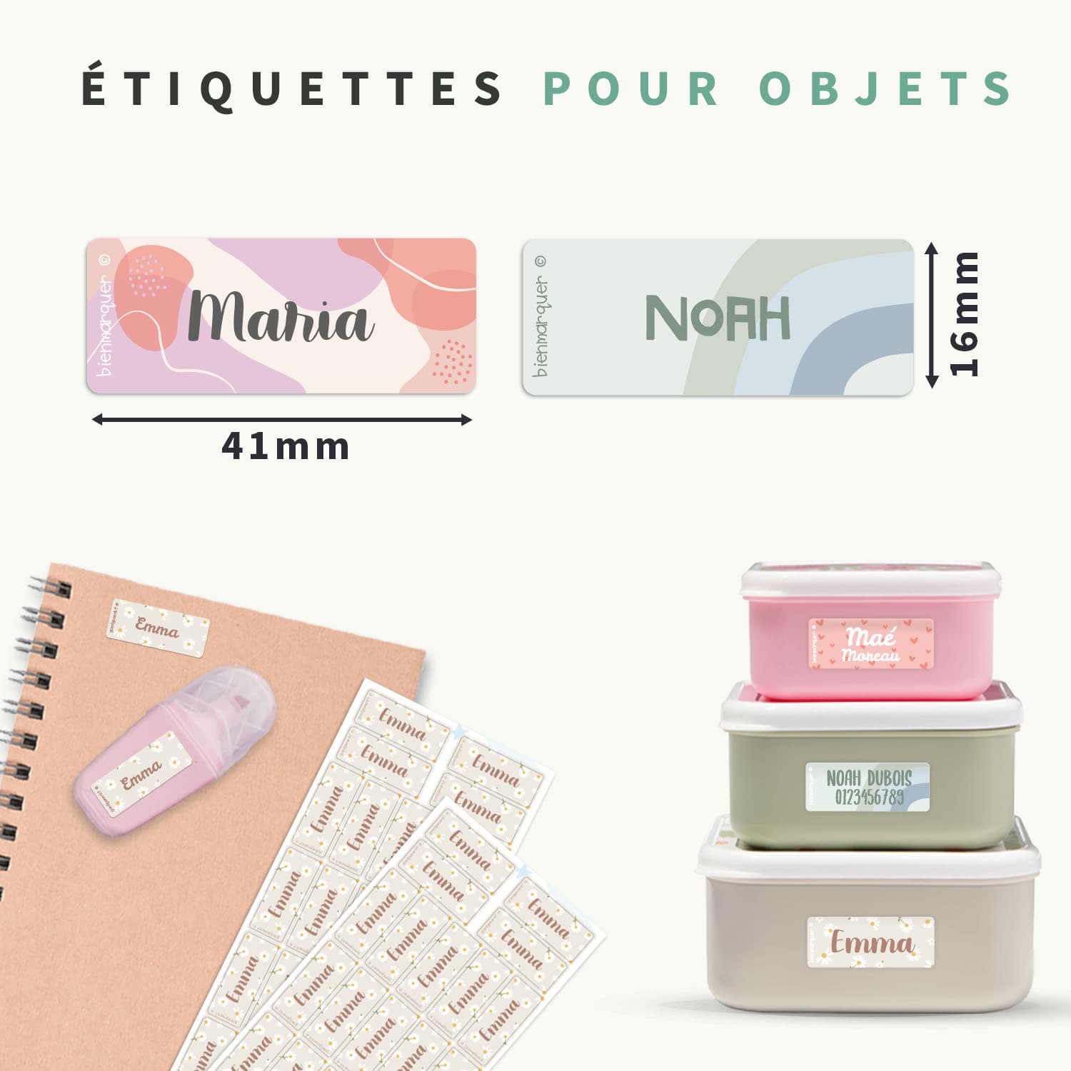 Petites Étiquettes Autocollantes Tendance
