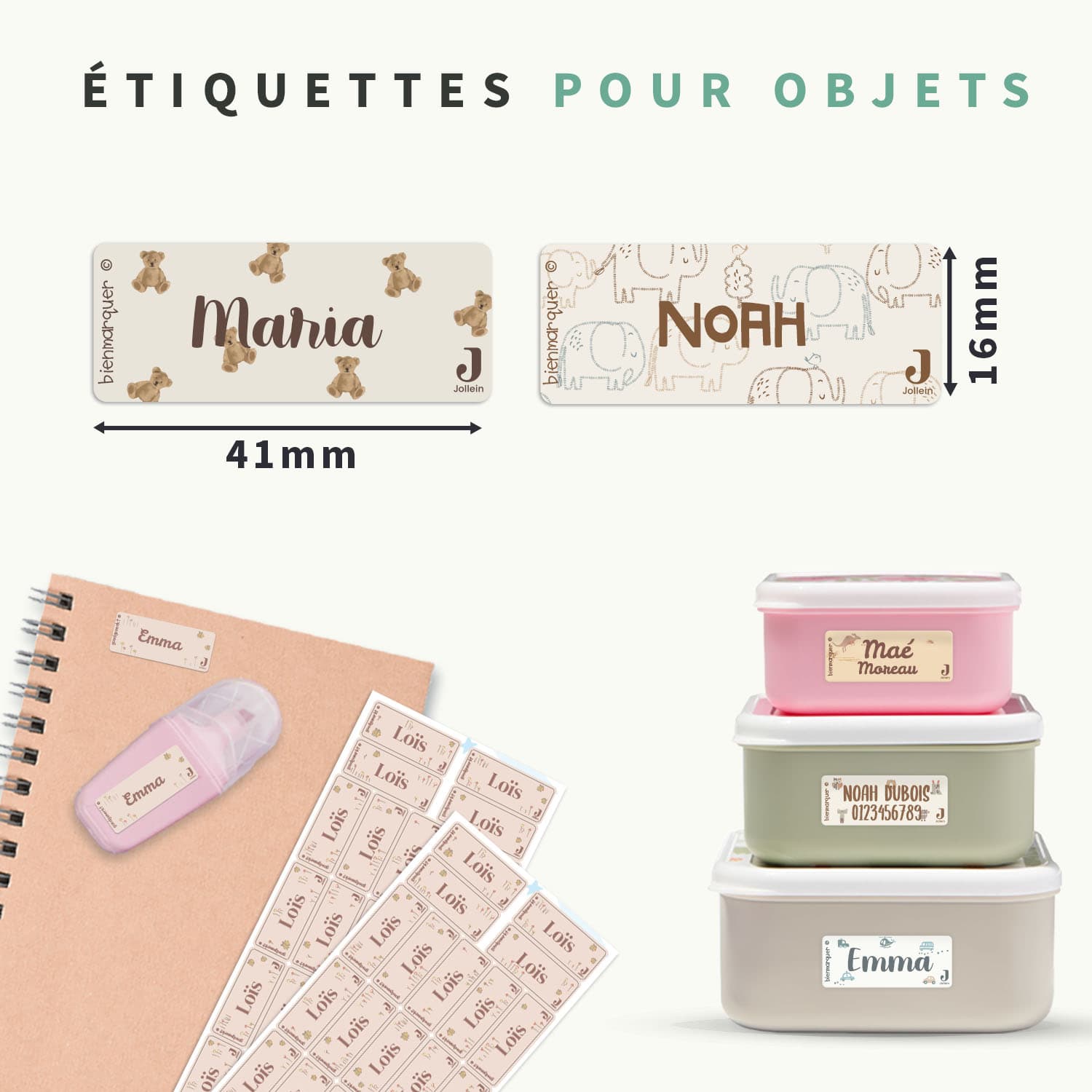 Jollein - Petites Étiquettes Autocollantes