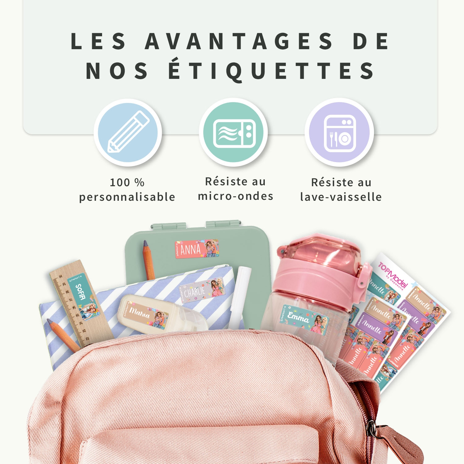 Petites Étiquettes Autocollantes TOPModel