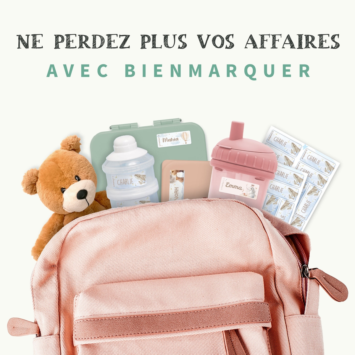 Petites Étiquettes Prénom Aquarelle