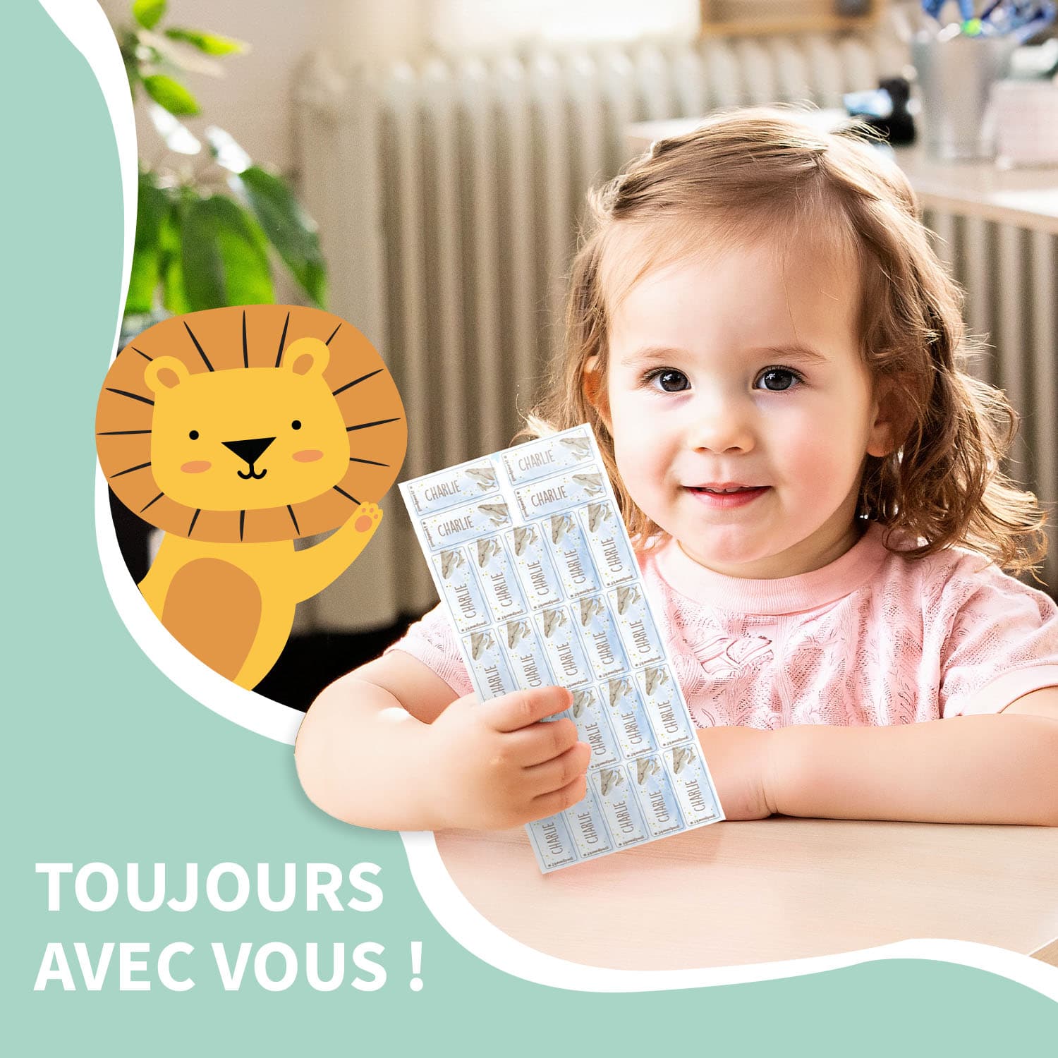 Petites Étiquettes Prénom Aquarelle