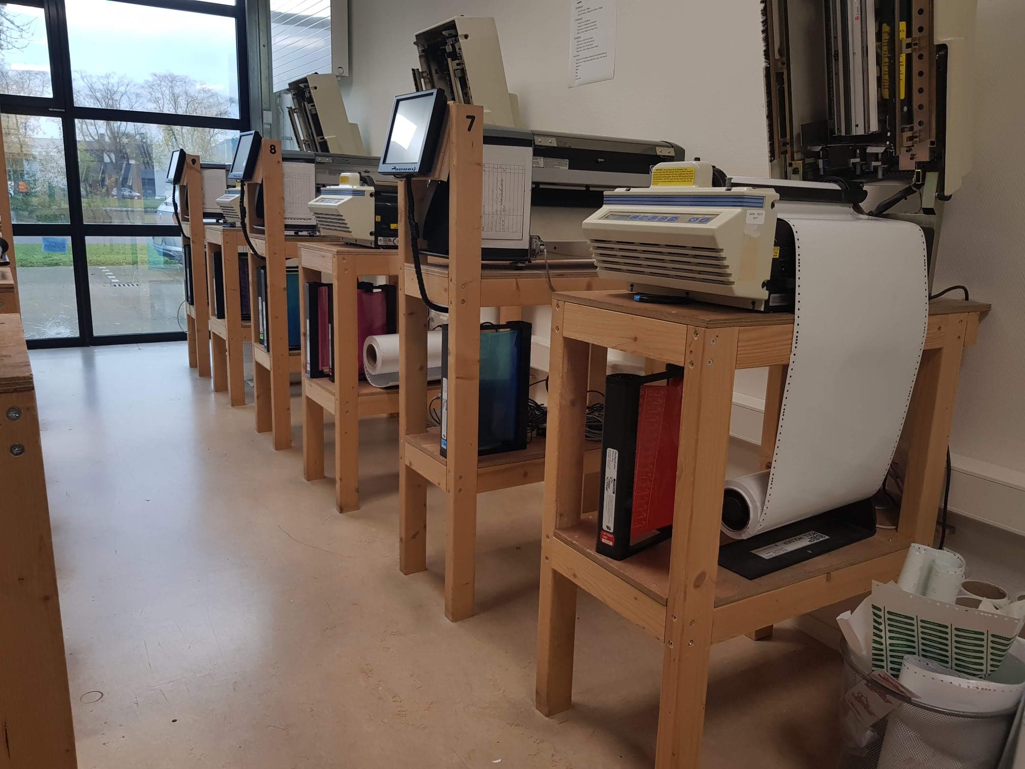 Our first label printers