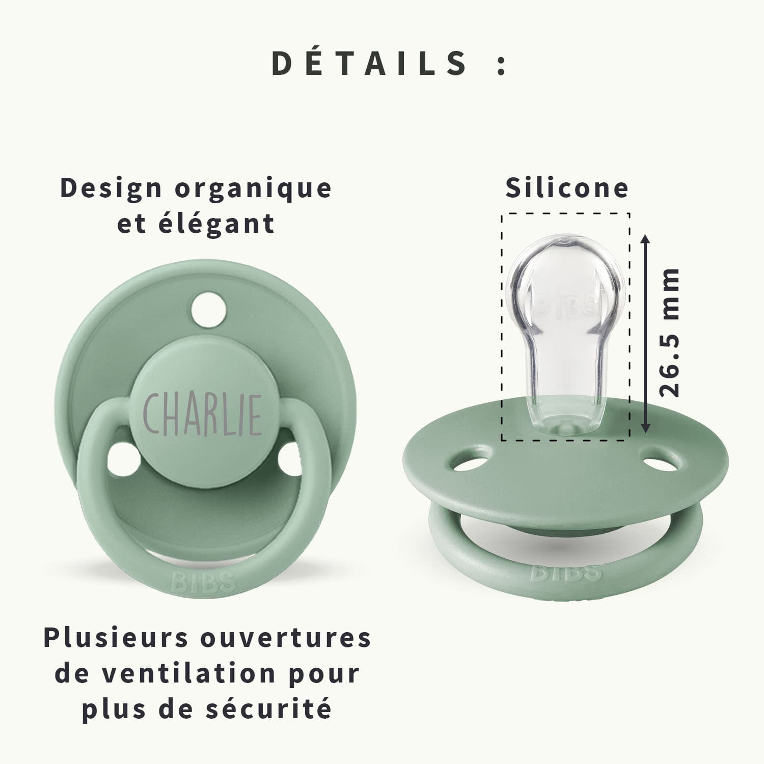 Tétine Personnalisée - BIBS de Lux