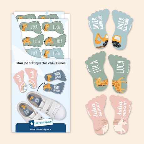 Étiquettes pour Chaussures Personnalisées