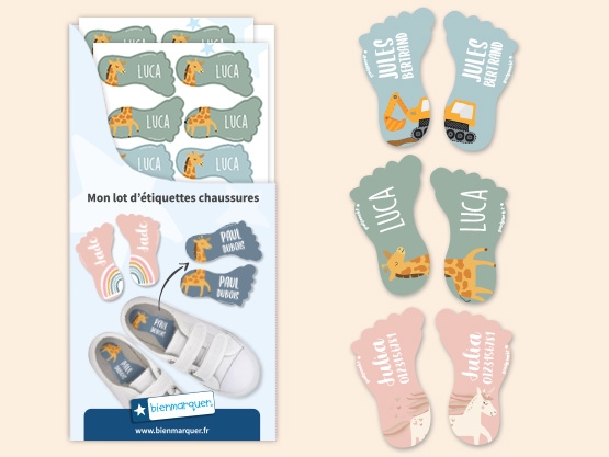 Étiquettes pour Chaussures Personnalisées