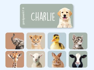 Étiquettes Vêtements Autocollantes au motif réaliste