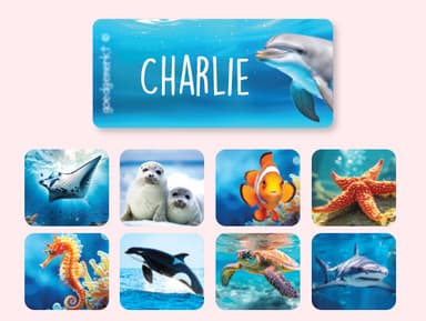 Étiquettes Vêtements Autocollantes au motif réaliste