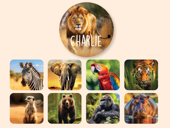 Étiquettes Autocollantes Rondes au motif réaliste