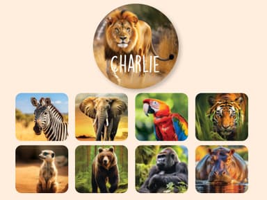 Étiquettes Autocollantes Rondes au motif réaliste