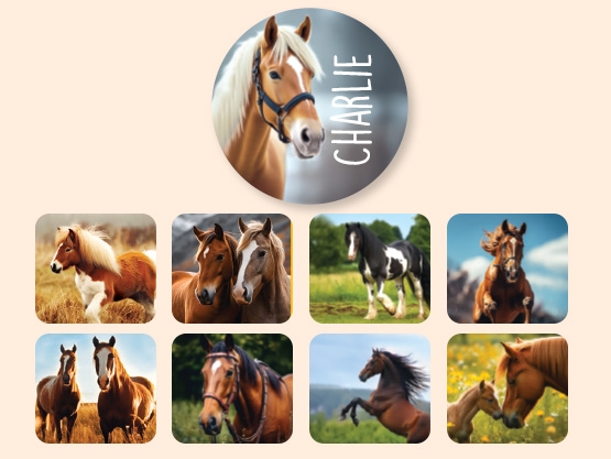 Étiquettes Autocollantes Rondes au motif réaliste