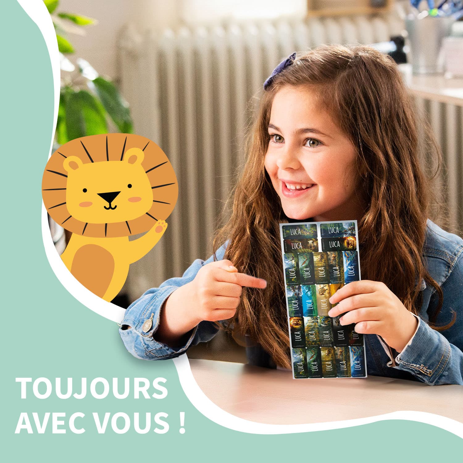 Petites Étiquettes Autocollantes au motif réaliste