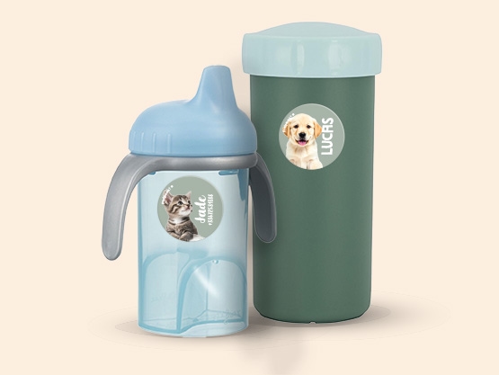 Étiquettes Autocollantes Rondes au motif réaliste