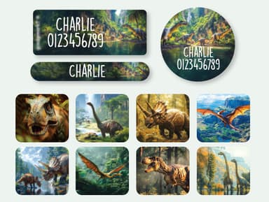 Pack d'Étiquettes Autocollantes pour Objets au motif réaliste