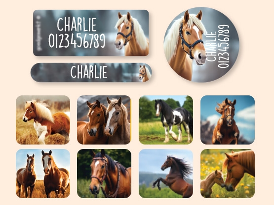 Pack d'Étiquettes Autocollantes pour Objets au motif réaliste