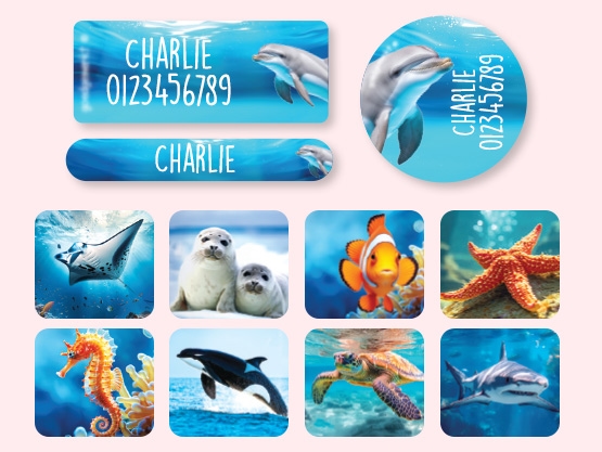 Pack d'Étiquettes Autocollantes pour Objets au motif réaliste