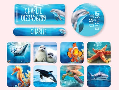 Pack d'Étiquettes Autocollantes pour Objets au motif réaliste