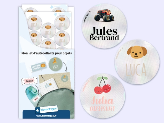 Stickers réfléchissants à Thème