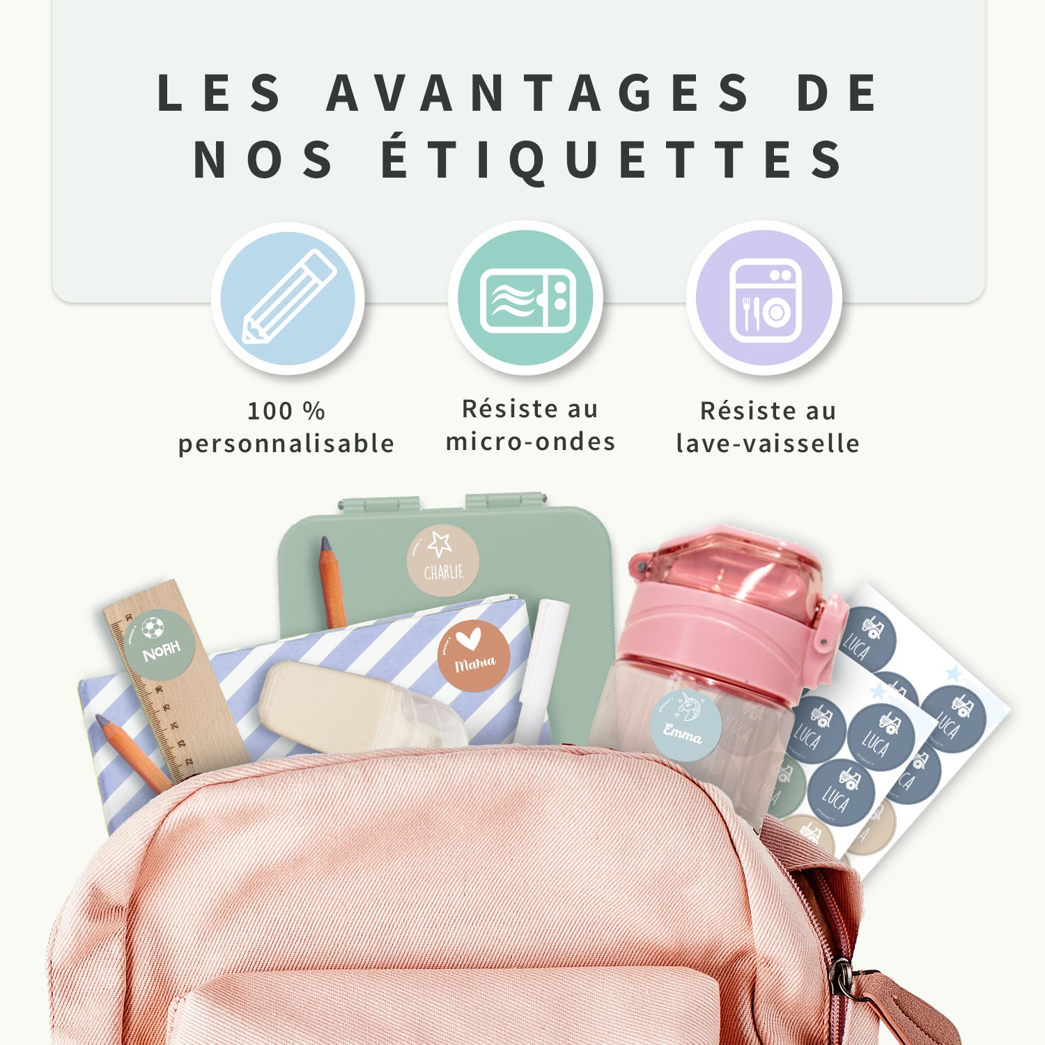Étiquettes Autocollantes Rondes
