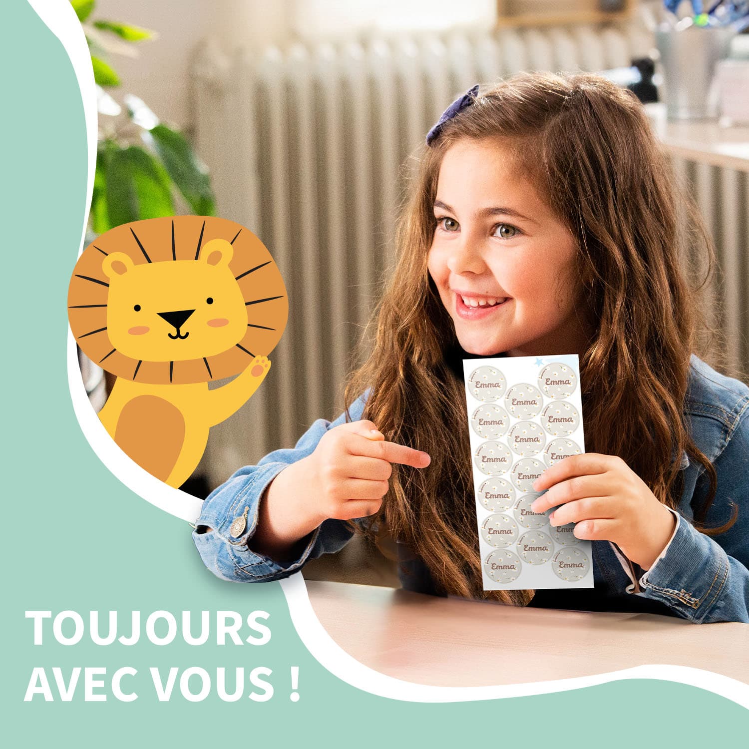 Étiquettes Autocollantes Rondes Tendance