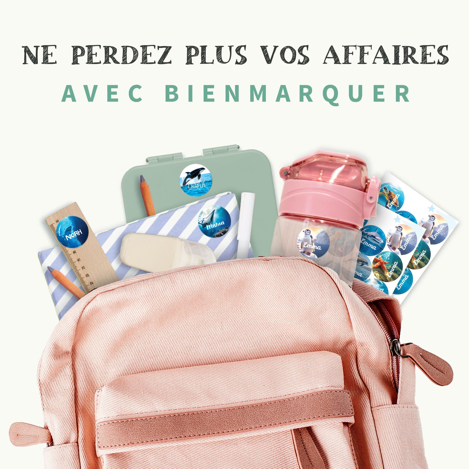 Étiquettes Autocollantes Rondes au motif réaliste