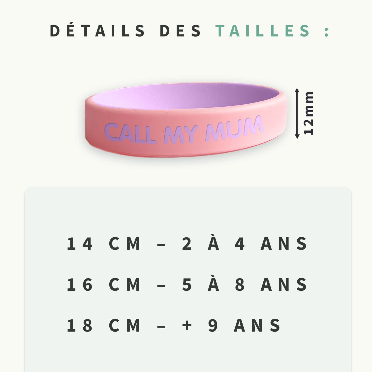 Bracelet SOS bicolore pour enfants