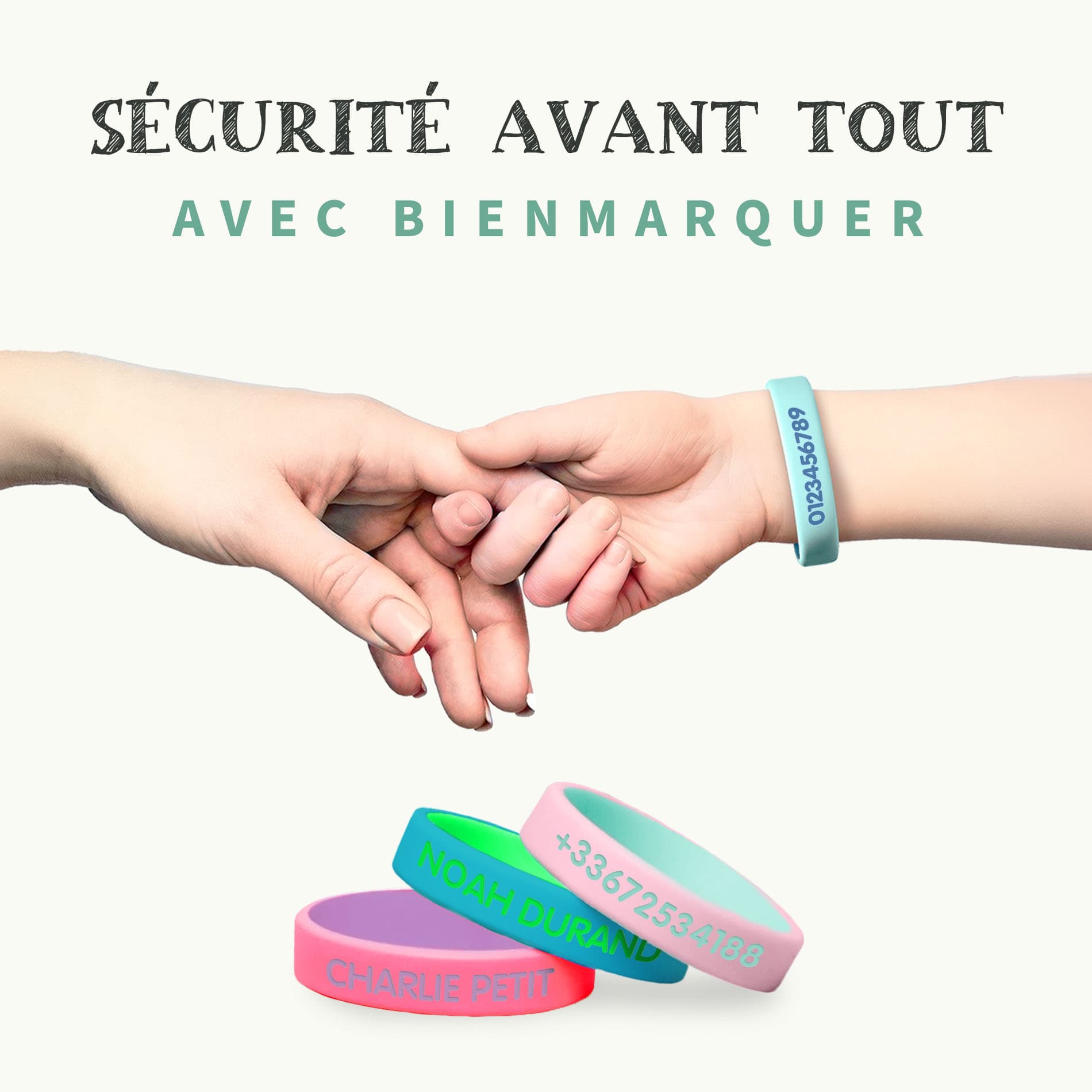 Bracelet SOS bicolore pour enfants