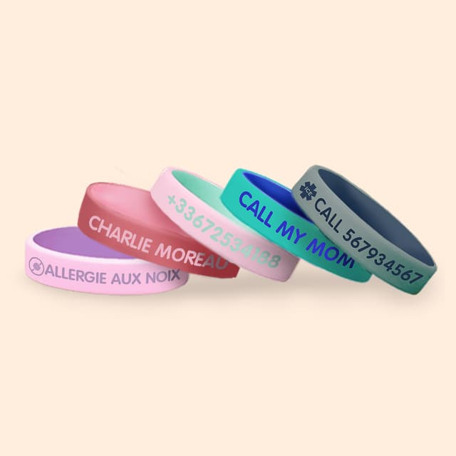 Bracelet SOS bicolore pour enfants