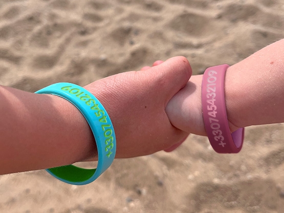 Bracelet SOS bicolore pour enfants