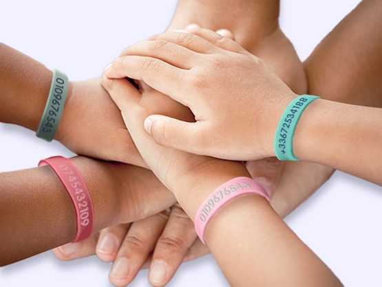Bracelet SOS bicolore pour enfants