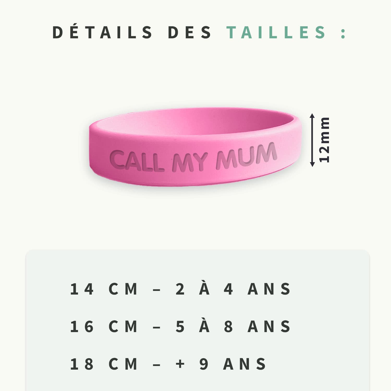 Bracelet d’Identification SOS Phosphorescent